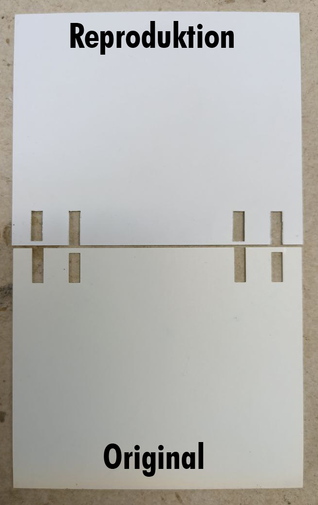 Ersatzfallblatt für KRONE/MAN A1 64 oder 80 Module (weiß)